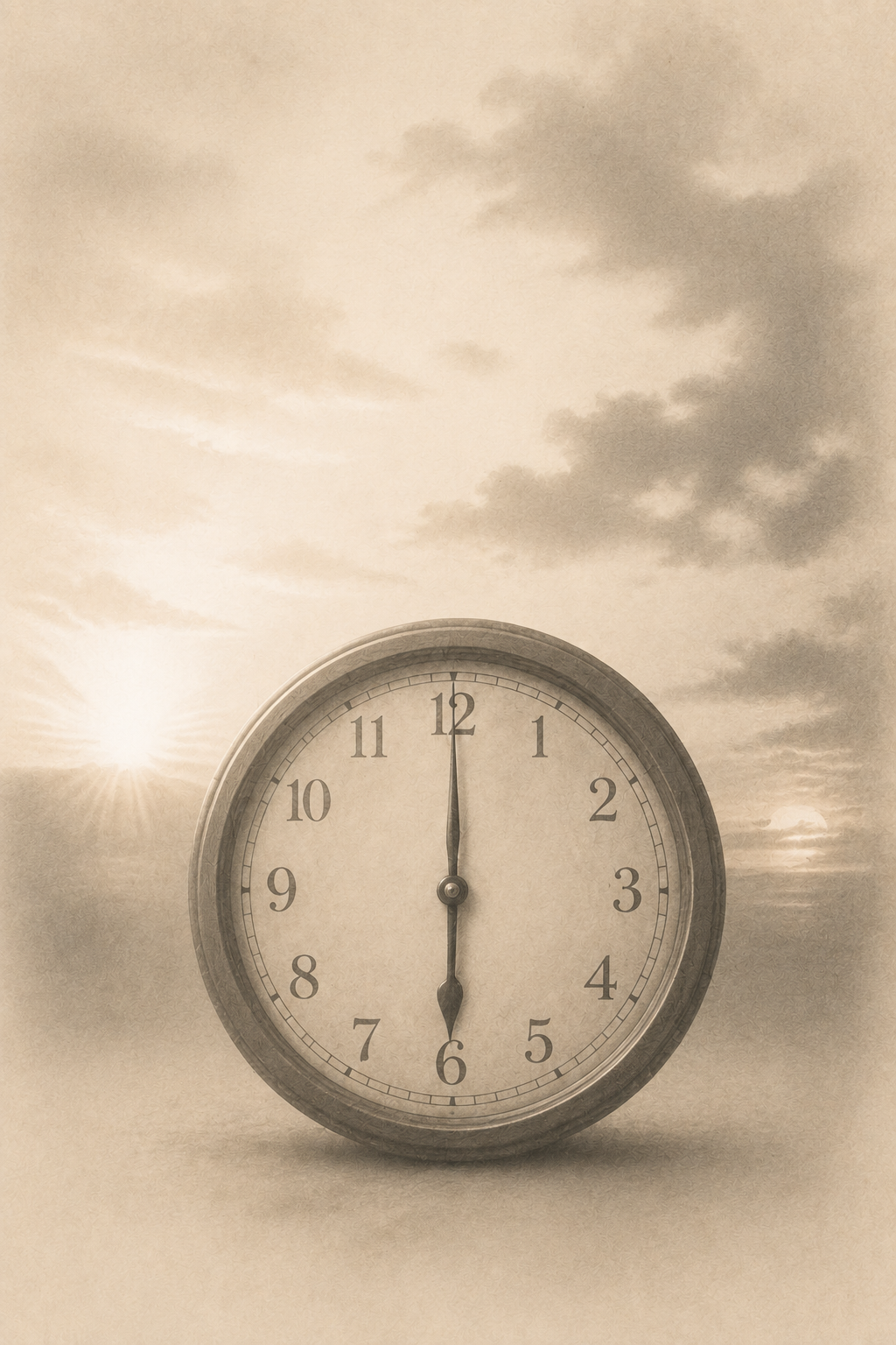 A clock representing regular times of prayer